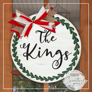 Personalized Christmas Door Hanger