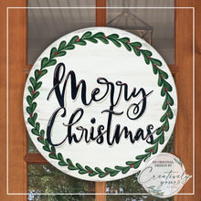 Load image into Gallery viewer, Merry Christmas Door Hanger
