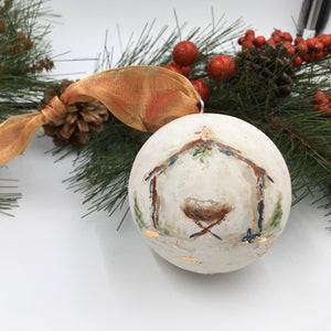 Nativity Manger Ornament